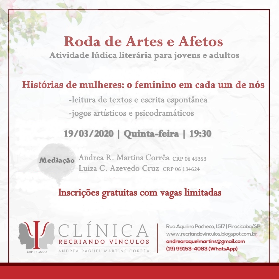 Leia mais sobre o artigo Encontro de Março: Imagens de Mulheres